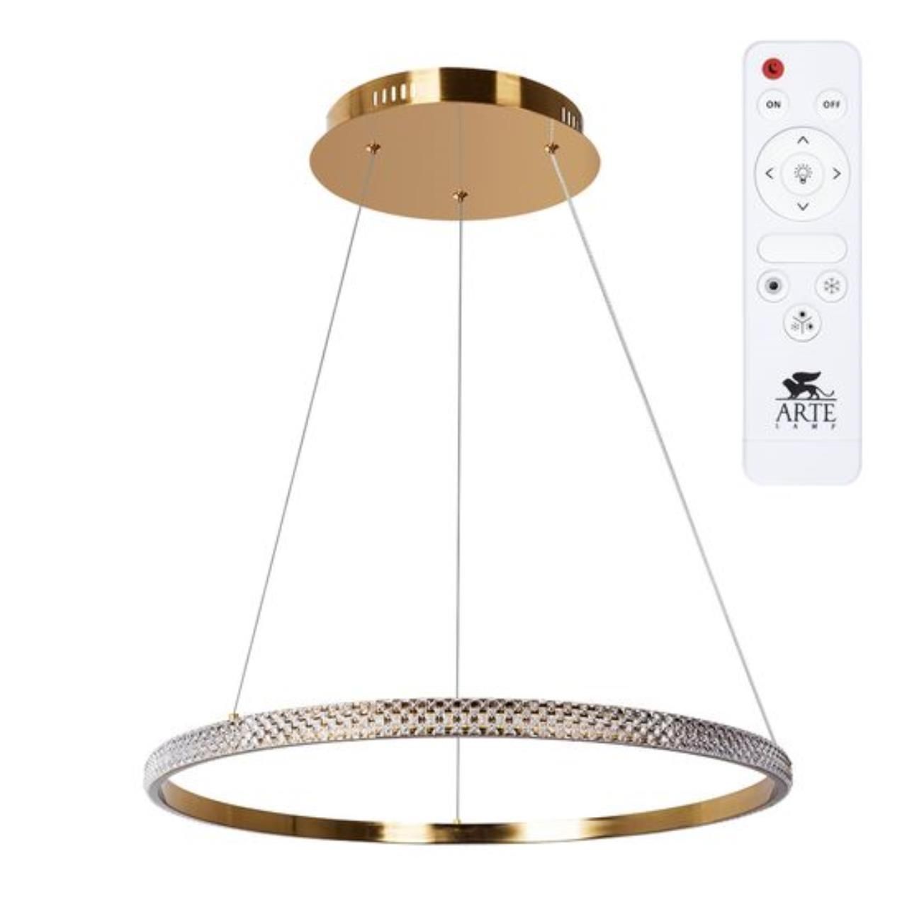 Подвесная светодиодная люстра Arte Lamp Orione A2182SP-60PB 