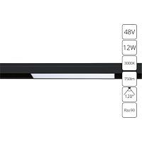 Трековый светодиодный светильник для магнитного шинопровода Arte Lamp Linea A4642PL-1BK 